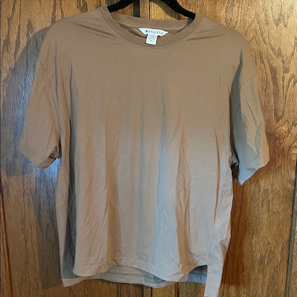 Athleta Short Sleeve Brown Tee